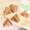 CHGCRAFT 10Pcs Triangle Wood Photo Holder Table Numbers Sign Holders view 3
