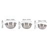 3pcs Salad Bowls Large Serving, Stainless Steel Mixing Bowls Insulated Soup Bowl with Scale for Restaurant Stackable Serving Bowls view 3