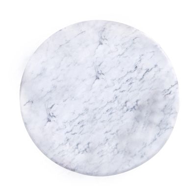 20CM Vanity Tray, Round Marble Storage Tray for Kitchen Bathroom Dresser, Delicate Cosmetic Jewelry Display Tray Organizer(Size:20 * 20cm)