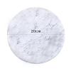 20CM Vanity Tray, Round Marble Storage Tray for Kitchen Bathroom Dresser, Delicate Cosmetic Jewelry Display Tray Organizer(Size:20 * 20cm) view 2