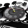 Black Vinyl Wall Clock 12Inch Handmade Sports Gym Wall Art Bodybuilding Room Decor Dumbbell Wall Clock view 4
