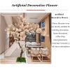 Artificial Cherry Blossom Trees Handmade Light Pink Faketree Indoor Outdoor Home Office Wedding Party Lighted Tree, Pink 22m view 3