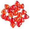 Factory Direct Craft Pack of 30 Red Glass Heart Gems Ruby Red Love Stones for Valentine's Day Decorations and Romantic Wedding Favors (1" x 1") view 1