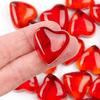 Factory Direct Craft Pack of 30 Red Glass Heart Gems Ruby Red Love Stones for Valentine's Day Decorations and Romantic Wedding Favors (1" x 1") view 2