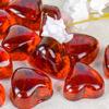 Factory Direct Craft Pack of 30 Red Glass Heart Gems Ruby Red Love Stones for Valentine's Day Decorations and Romantic Wedding Favors (1" x 1") view 3