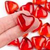 Factory Direct Craft Pack of 30 Red Glass Heart Gems Ruby Red Love Stones for Valentine's Day Decorations and Romantic Wedding Favors (1" x 1") view 4