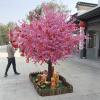 Artificial Cherry Blossom Trees Japanese Cherry Blossom Tree Arch Pink Fake Sakura Flower Vines Hanging Silk Flowers Indoor Outdoor Home Office Party 1.61.2m/5.24ft view 1