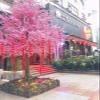 Artificial Cherry Blossom Trees Japanese Cherry Blossom Tree Arch Pink Fake Sakura Flower Vines Hanging Silk Flowers Indoor Outdoor Home Office Party 1.61.2m/5.24ft view 2