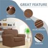 IMYOGI Stretch Sofa Slipcovers with Separate Seat Cushion Covers and Backrests Covers, Anti-Slip Sofa Cover Polyester Couch Covers for Kids and Pets (Color : Coffee, Size : 1 Seater(80-120cm)) view 2