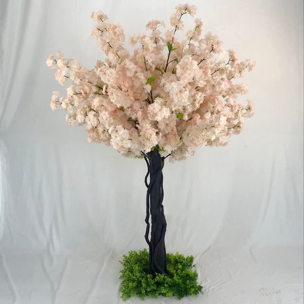 Artificial Cherry Blossom Tree, Japanese Cherry Blossom Tree, Simulation Red Blossom Tree, Sakura Tree, Cherry Blossom Tree, Fake Tree Indoor Outdoor 1.81.5m/65ft