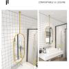Ceiling Gold Metal Hanging Boom MirrorModern Oval Large Make-up Mirror Bathroom Washroom Bedroom Hallway Elliptical Floating Decor Wall Mounted Mirrors ( Size : 40cmx60cm ) view 4