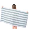 Cotton Paradise, Cabana Stripe Beach Towels 4 Packed, 30x60 inches Extra Large Pool Towels, Soft Absorbent Quick Dry, Mint view 3