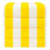 American Soft Linen Cabana Striped Beach Towels, 30x60 inch 4 Piece Oversize Pool Towels, Quick Drying Sand Free Swim Towels, Yellow view 2