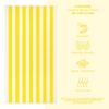 American Soft Linen Cabana Striped Beach Towels, 30x60 inch 4 Piece Oversize Pool Towels, Quick Drying Sand Free Swim Towels, Yellow view 3