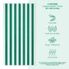 American Soft Linen Cabana Striped Beach Towels, 30x60 inch 4 Piece Oversize Pool Towels, Quick Drying Sand Free Swim Towels, Moss Green view 3