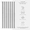 American Soft Linen Cabana Striped Beach Towels, 30x60 inch 4 Piece Oversize Pool Towels, Quick Drying Sand Free Swim Towels, Rockridge Grey view 3