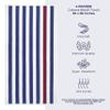 American Soft Linen Cabana Striped Beach Towels, 30x60 inch 4 Piece Oversize Pool Towels, Quick Drying Sand Free Swim Towels, Navy-Bordeaux view 3