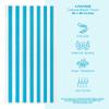 American Soft Linen Cabana Striped Beach Towels, 30x60 inch 4 Piece Oversize Pool Towels, Quick Drying Sand Free Swim Towels, Turquoise Blue view 3