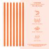 American Soft Linen Cabana Striped Beach Towels, 30x60 inch 4 Piece Oversize Pool Towels, Quick Drying Sand Free Swim Towels, Orange view 3