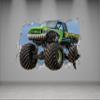 Monster Truck Wall Decals - Monster Truck Room Decor for Boys - Monster Truck Stickers - Tonka Truck Bedroom Decor - Shark Truck Decals for Wall - Monster Truck Vinyl Decals (24"W x 14"H (60cm x 36cm)) view 3