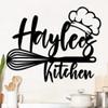 ONGNOU Custom Kitchen Name Metal Wall Art, Custom Metal Sign, Personalized Kitchen Signs Wall Decor, Last Name Home Decor, Dining Room, Mothers Day Gifts, Gifts for Grandma, Mom, Women view 1