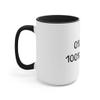 0% Luck 100% Hustle - 15oz Large Coffee Mugs - Funny Coffee Mug, Gift for Him and Her, Ambitious Hustle Coffee Mug Black 15oz view 2