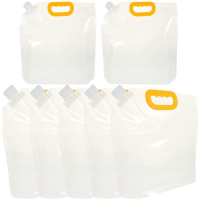 Cabilock 10pcs Grain Storage Bags Hollow Handle Airtight Dried Food Bags for Organizing Pantry Material Space-saving Design Random Color