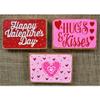3 Piece Set Tiered Tray Mini Valentine's Day Signs Shelf Sitter Vignette Setting view 1