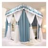 Bed Canopy Deluxe Princess Wind Bed Canopy, Double Layer Blackout, Windproof and dustproof Curtain, Easy to Install with Bracket (Color : A2, Size : 180x200x200cm) view 2