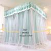 Bed Canopy Deluxe Princess Wind Bed Canopy, Double Layer Blackout, Windproof and dustproof Curtain, Easy to Install with Bracket (Color : A2, Size : 180x200x200cm) view 3