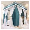 Bed Canopy Deluxe Princess Wind Bed Canopy, Double Layer Blackout, Windproof and dustproof Curtain, Easy to Install with Bracket (Color : A4, Size : 180x200x200cm) view 1