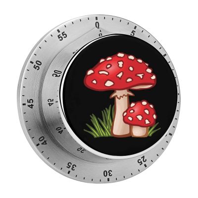 Magic Mushrooms Kitchen Timer Magnetic Backing Timer Clock for Kitchen Cooking Work