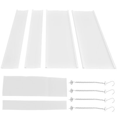 4PCS Air Conditioner Deflector Air Conditioner Wind Shield Outlet Air Wing Air Cooled Baffle Wind Direction for Home