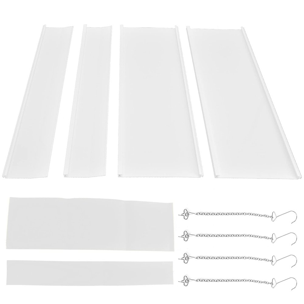 4PCS Air Conditioner Deflector Air Conditioner Wind Shield Outlet Air Wing Air Cooled Baffle Wind Direction for Home