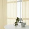 42x63 Curtains Sheer Long, Long Curtains Lace Solid Color Polyester Light Yellow Sheer Curtains 63 Inch Length Kids Room Grommet view 2