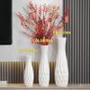 Ceramic Floor Large Vase 24 Inches Tall,White Modern Flower Tall Vases for Office, Home,Farmhouse,Living Room Dcor,Simple Origami Design Fall Decorative Porcelain Flower Arrangement Vase Ideal Gift view 4