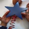 Red 6 Inch Tree Star Topper for Christmas, Valentine's Seasonal Trees, 4th of July Decor, Home or Office view 3