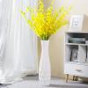 Ceramic Floor Large Vase 17.7 Inches Tall,White Modern Flower Tall Vases for Office, Home,Farmhouse,Living Room Dcor,Simple Origami Design Fall Decorative Porcelain Flower Arrangement Vase Ideal Gift view 1