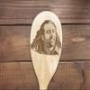 Nicolas Cage Face On Wooden Spoons Nic Cage On Things Nicolas Cage Gifts For Birthday Housewarming Gift Funny Meme Gift Chef Cook Fan Gift (Hairy + Bag) view 2