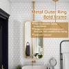 Gaommini Rectangular Mirror, Ceiling Mounted Hanging Mirror for Bathroom Vanity, Wall Mirror with Gold Metal Frame and Boom, Large Square Mirror (Size : 40cmx70cm) view 4