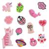 Cymbana Refrigerator Magnets for Fridge Decoration Pink Cat,12 Packs Including Hanging Hook Cat for Locker, Whiteboard, Cabinet, Home and Kitchen view 1