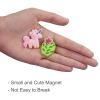 Cymbana Refrigerator Magnets for Fridge Decoration Pink Cat,12 Packs Including Hanging Hook Cat for Locker, Whiteboard, Cabinet, Home and Kitchen view 3