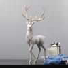 2pcs Creative Reindeer Figurine Deer Statue Sculpture for Shelf Decoration view 2