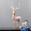 2pcs Creative Reindeer Figurine Deer Statue Sculpture for Shelf Decoration view 4
