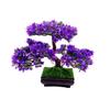 Hoement Artificial Plants Bonsai Guest-Greeting Pine Purple Mini Tree Desk Home Decor Simulation view 1