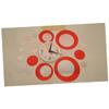 Hoement DIY 3D Acrylic Wall Clock Red Mirror Decor for Home Office Living Room view 4