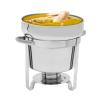 Fetcoi 11L/9.9Qt Soup Warmer Soup Chafer Station with Water Pan, 201 Stainless Steel Food Warmer Catering Supplies, Includes Fuel Holder view 1