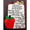 Apple Kitchen Operating Hours Sign Plaque Wall Art Hanging Fruit Style Decor view 1