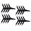 Magik 8-16 Bed Suspender Strap Triangle Gripper Mattress Sheet Clip Fastener Holder (Black 16Pack) view 1