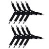 Magik 8-16 Bed Suspender Strap Triangle Gripper Mattress Sheet Clip Fastener Holder (Black 16Pack) view 3